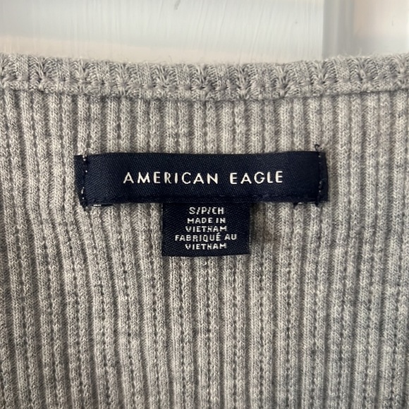 Gray Ribbed American Eagle Tank - Picture 3 of 4